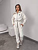 Модний теплий жіночий зимовий комбінезон флісовий в спортивному стилі, фото 5
