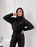 Модний теплий жіночий зимовий комбінезон флісовий в спортивному стилі, фото 2