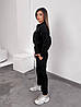 Модний теплий жіночий зимовий комбінезон флісовий в спортивному стилі, фото 3