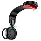 Тримач HOCO Totem RING magnetic wireless fast charging Car holder HW29 (center console) |4.5-7", 15W| чорний, фото 5