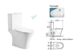 Унітаз Aton TRN JL 64X35X80 білий ( А0060307 )