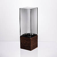 Ваза для квітів квадратная скляна 8×8×25 (см) декоративна ваза 900 (мл) із товстого скла HP-19-160-2