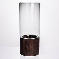 Ваза для квітів кругла скляна 30.5 (см) декоративна ваза 2.5 (л) із товстого скла HP-19-162-1