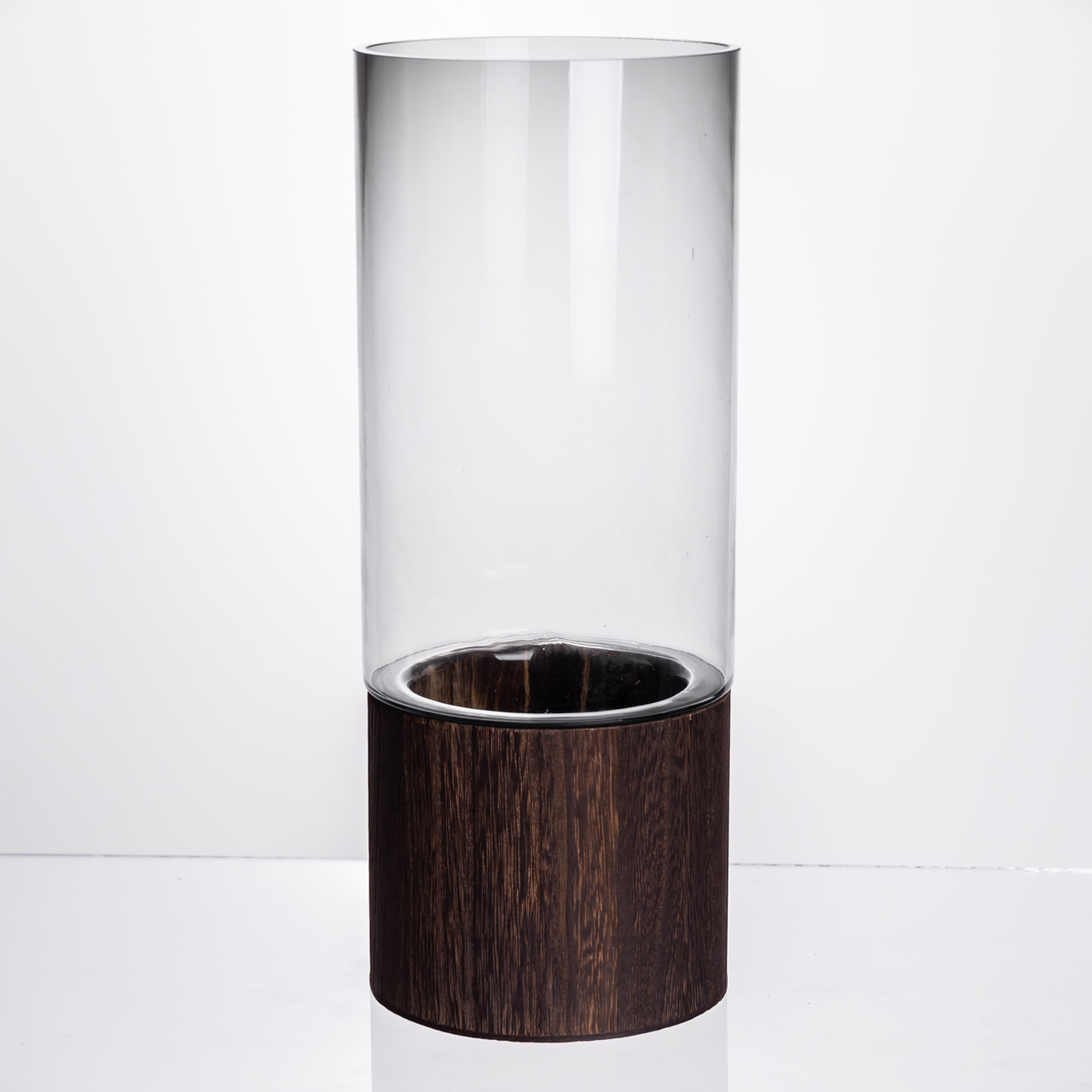 Ваза для квітів кругла скляна 30.5 (см) декоративна ваза 2.5 (л) із товстого скла HP-19-162-1, фото 1