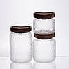 Набір банок для сипучих продуктів з бамбуковими кришками 400/600/800 мл 64486-11, фото 3