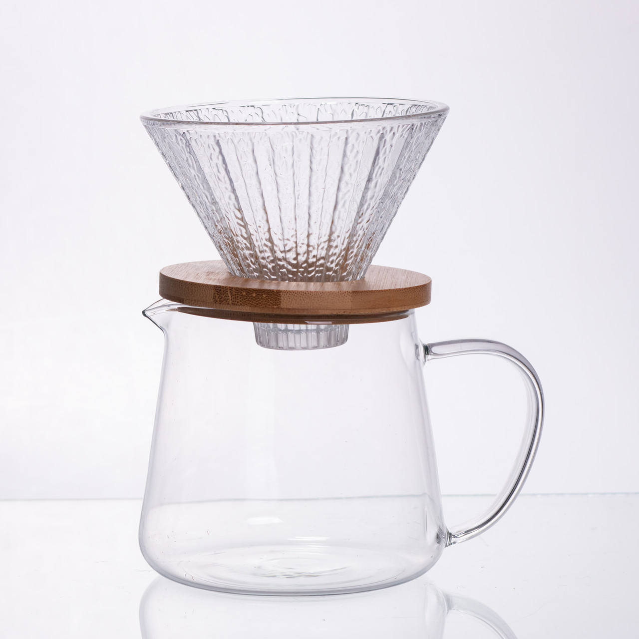 Набір заварювання для кави скляний заварник та пуровер 600 мл 64486-28, фото 1