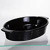 Форма для запікання овальна 36×22.5×7 (см) форма для духовки 2 літри Чорний SH1290, фото 4