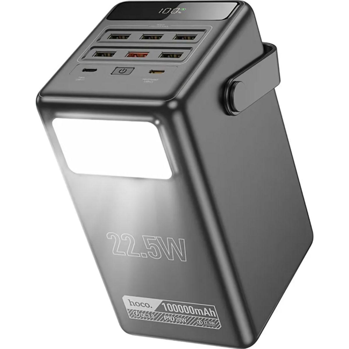 Зовнішній акумулятор Hoco Endure DB03 100000mAh 22.5W Black [121606], фото 1