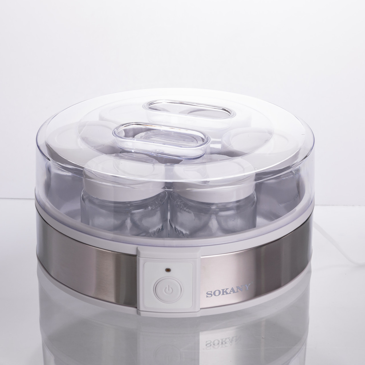 Йогуртниця електрична на 7 баночок по 180 (мл) апарат для приготування йогурту 20 Вт йогуртниця для дому SK-08017