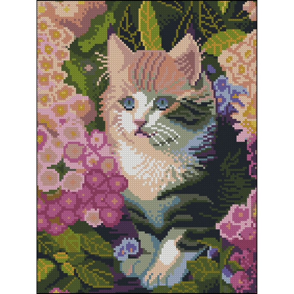 Алмазна мозаїка без підрамника "Мурктик" ZAV3040-38, 30х40 см, фото 1