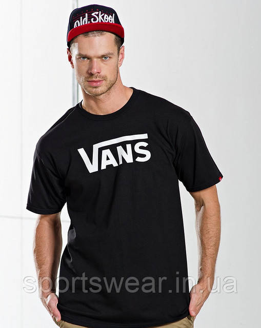 Чоловіча чорна Футболка Ванс VANS "" В стилі Vans ""
