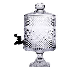 Лимонадниця з краном на підставці скляна 4,5 л HP-19-4