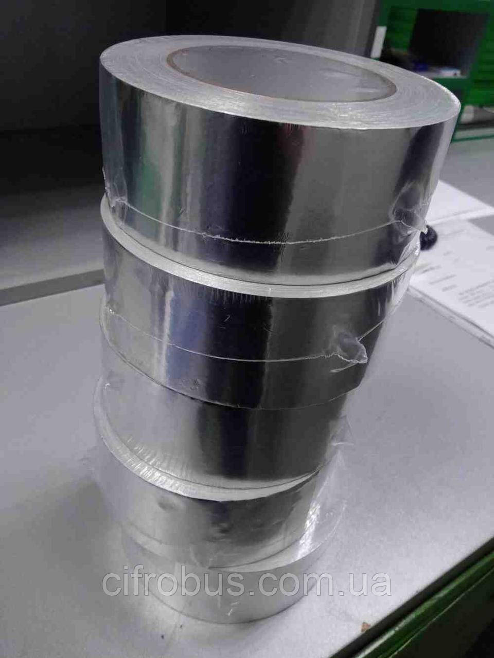 Б/У Алюмінієва стрічка самоклейна 50 м x 50 мм x 30 мкм, фото 1