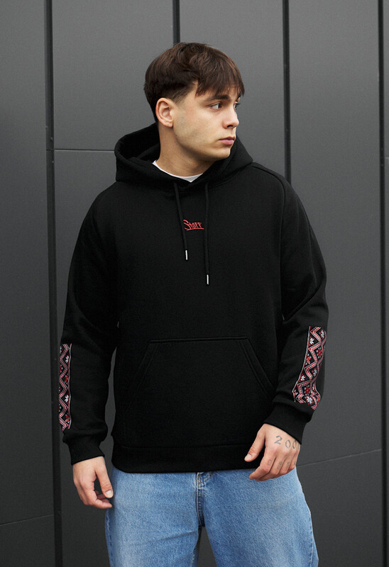 Худі з патріотичним принтом Staff ethno & logo fleece, фото 1