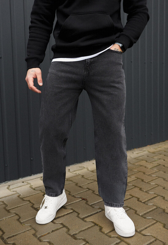 Універсальні темно-сірі джинси Staff dark gray regular mom, фото 1