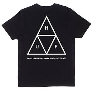 Футболка чорна HUF WORLDWIDE DBC чоловіча "" В стилі Huf ""