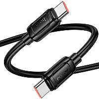 Кабель Type-C to Type-C, 1м, 240W, HOCO X115 / Кабель для зарядки Type-C / Шнур тайп сі / Дата кабель