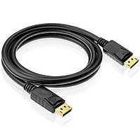 Кабель DisplayPort на DisplayPort, 1,8м, Чорний / Мультимедійний кабель DisplayPort для монітора