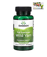 Wild Yam, Swanson, Full Spectrum, дикий ямс, Корінь дикого ямсу, 400 мг, 60 капсул