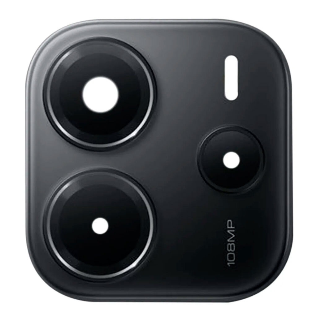 Скло камери Xiaomi Redmi Note 14 4G з рамкою black, фото 1