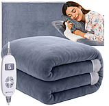 Ковдра з підігрівом 180х130 см, ковдра електрична з підігрівом Електричне покривало з підігрівом Електроковдра, фото 2