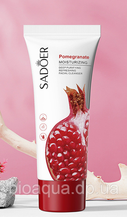 Пінка для вмивання з гранатом SADOER , 100 грам