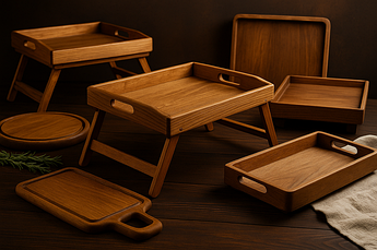 Дерев'яні підноси для подачі