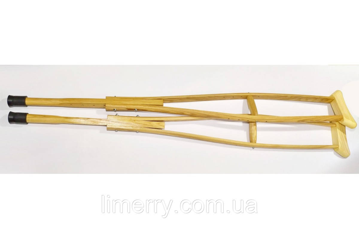 Милиця пахвова дерев'яна (пара), фото 1