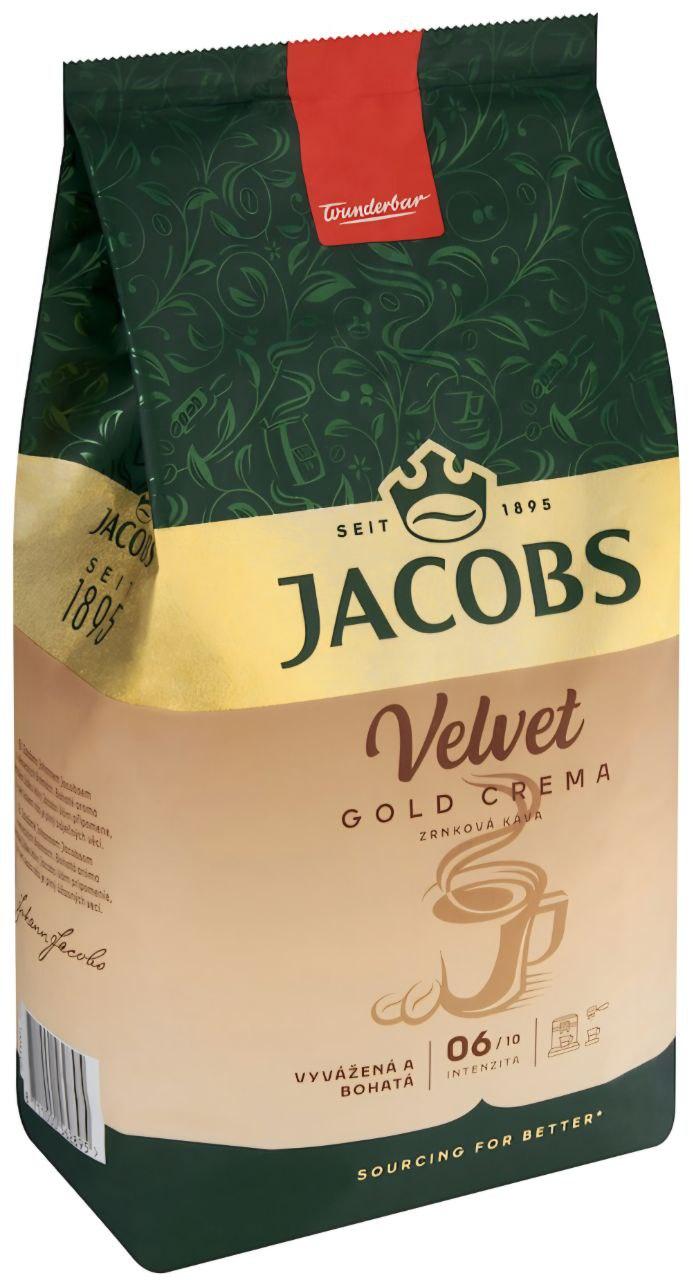 НОВИНКА! Кава в зернах Jacobs VELVET GOLD CREMA 1000 г Німеччина Оригінал