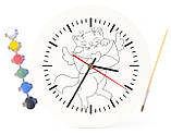Дитячий набір для творчості годинник розмальовка Котик 30 см (Г0153), фото 4