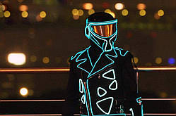 Гнучкий неон для світного костюма. Є всі кольори. 1м+ блочок бат.