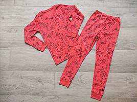Піжама для дівчинки 1-8 років з фламінго, арт. 714