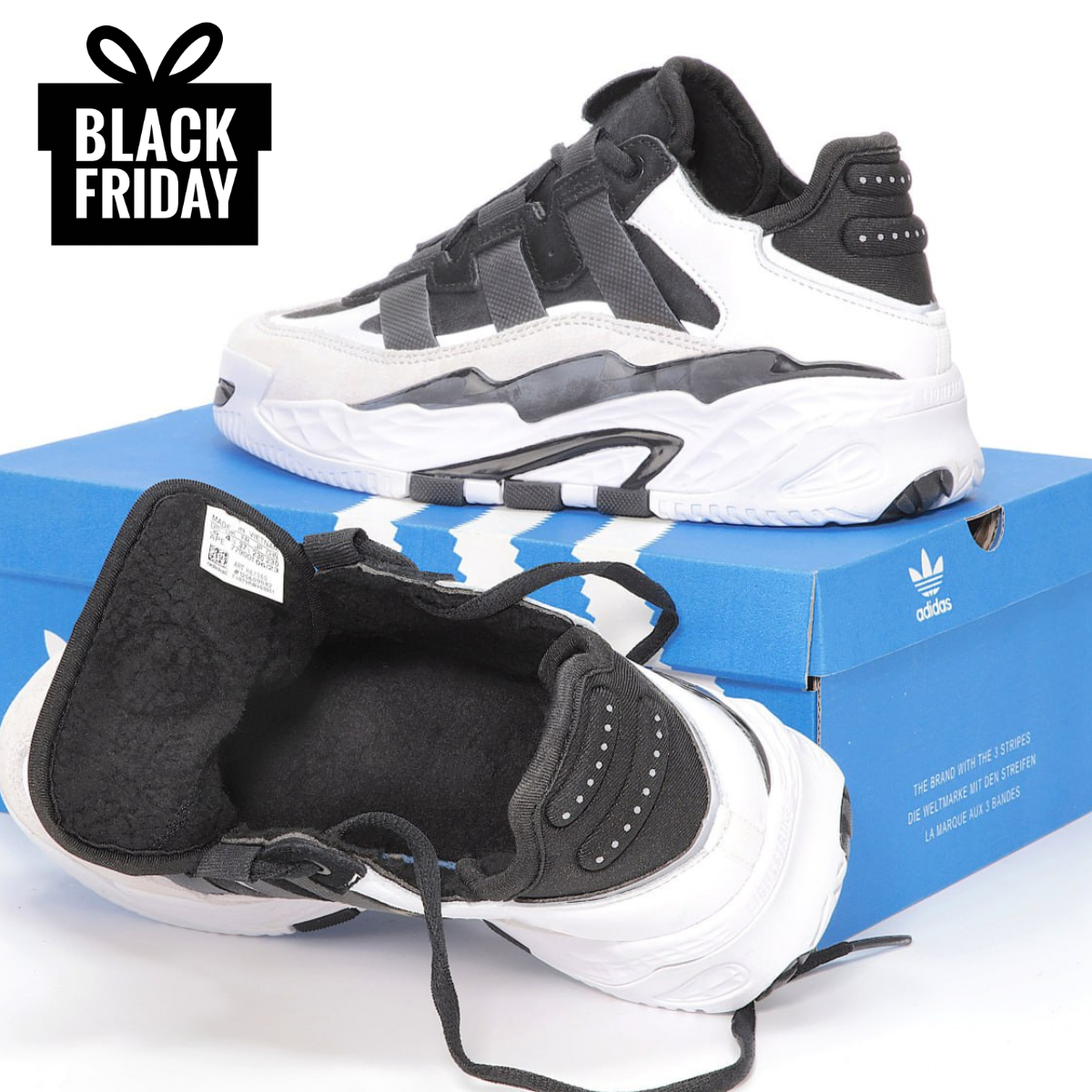 Чоловічі та жіночі зимові кросівки Adidas Niteball White Black Winter Fur Адідас Найтбол чорно білі замша зима унісекс модель