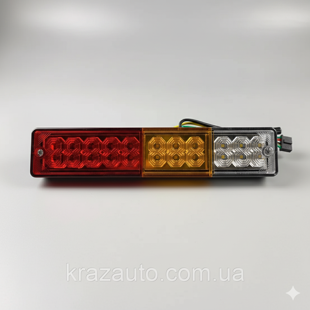 Ліхтар задній LED 12-30 V, клас захисту IP68 (235х48х30 мм) DTL-1997, фото 1