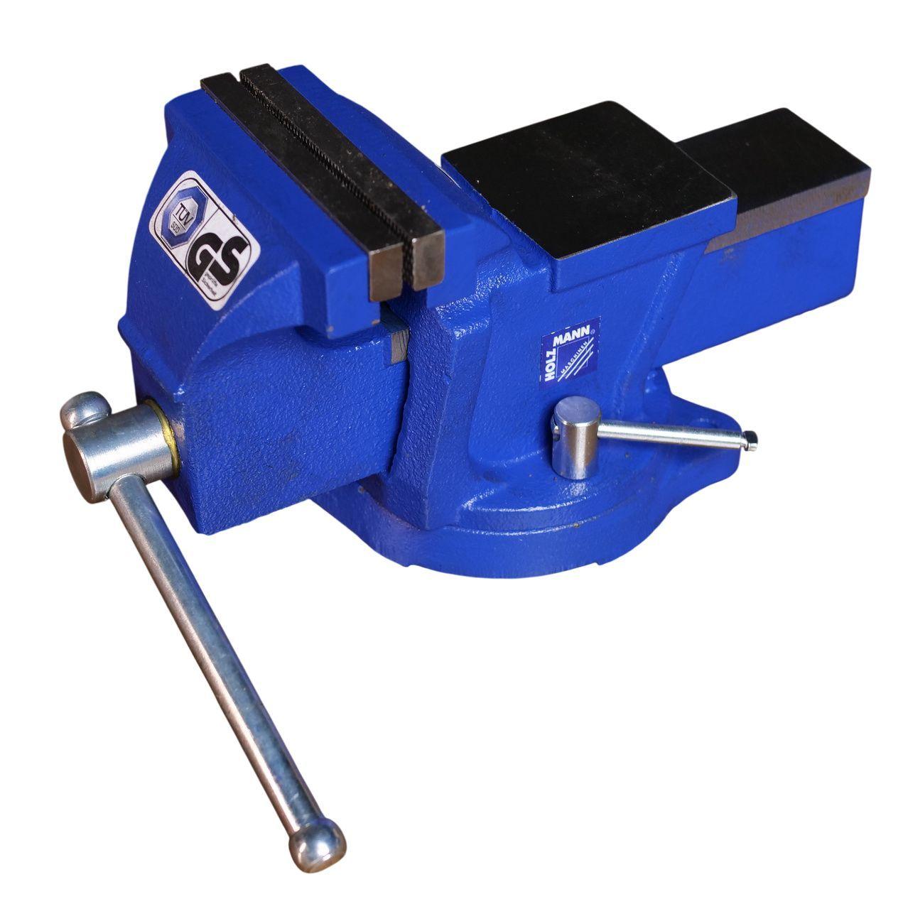 Настільні лещата з поворотною плитою, чавунні лещата 100 мм, лещата з максимальним розчином 80 мм, лещата з ковадлом 63x66 мм,, фото 1