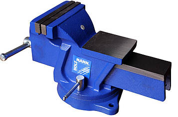 Лещата настільні Holzmann WBS 125N поворотні 125 мм для слюсарних робіт гвинтовий механізм