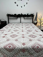 Плед на овчине в Скандинавском стиле 200х230 розовый