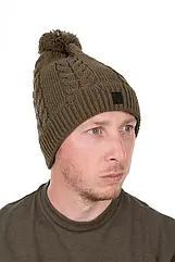 Шапка Fox Khaki Knitted Bobble