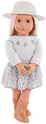 Лялька Our Generation — Ебігейл у плісированій спідниці та шапці, 46 см