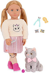 Лялька Our Generation — Шила з кошеням Семмі та аксесуарами, 46 см
