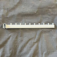 Кронштейн (Флейта) овальна на перемичку рівна біла 40 см