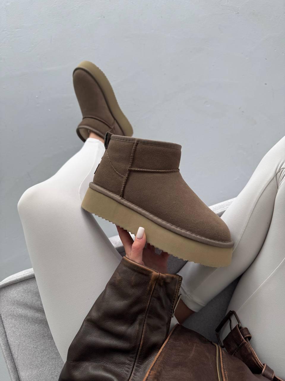 Зимові Черевики UGG Ultra Mini Cappuccino Platform 36–40