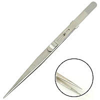 Пінцет з фіксатором, прямий тонкий наконечник