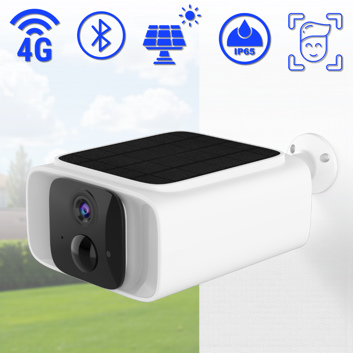 Камера відеоспостереження з сонячною підзарядкою та підтримкою VSIM Smart 4G, фото 1