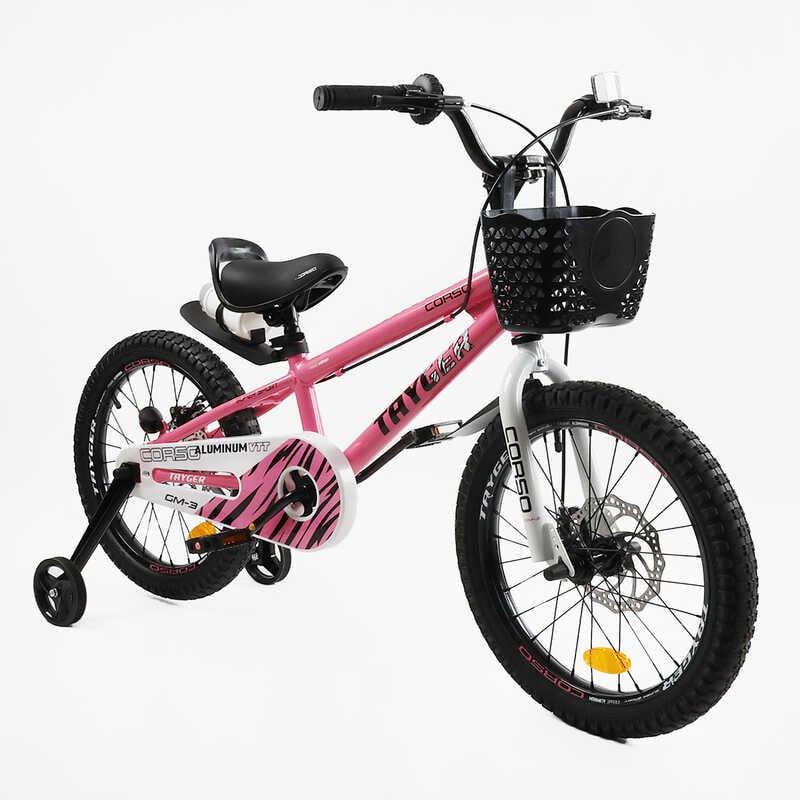 Дитячий двоколісний велосипед Corso Tayger TG-402 18" Рожевий (176837), фото 1