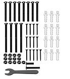 Аксесуари для каміна 304/74,5 см Екрани каміна Декоративний набір для каміна Kaminer Кам'яні ворота, фото 4