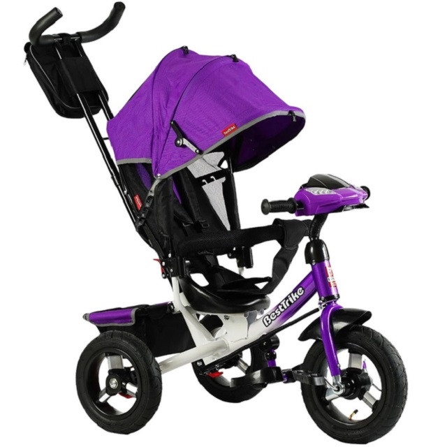 Дитячий триколісний велосипед Best Trike 29/26 см Фіолетовий (162582), фото 1