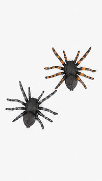 Набір павуків для декору No Brand Хелловін YG206C2 10х8х2 см Різнобарвний 2 шт (2002017987341)