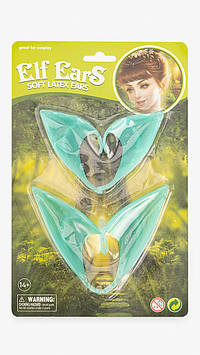 Набір для декору No Brand Хелловін Фосфорні вуха Ельфа YG203DY Зелений 2 шт (2002017987327)