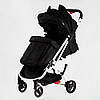 Коляска прогулянкова дитяча JOY Elegans 30 кг Black and white 118553, фото 6